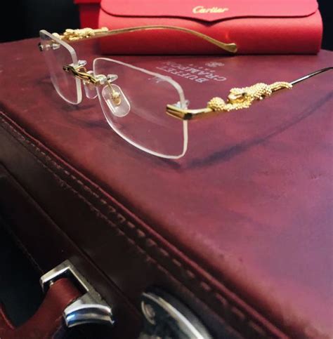 cartier eyeglasses rimless|cartier rimless glasses.